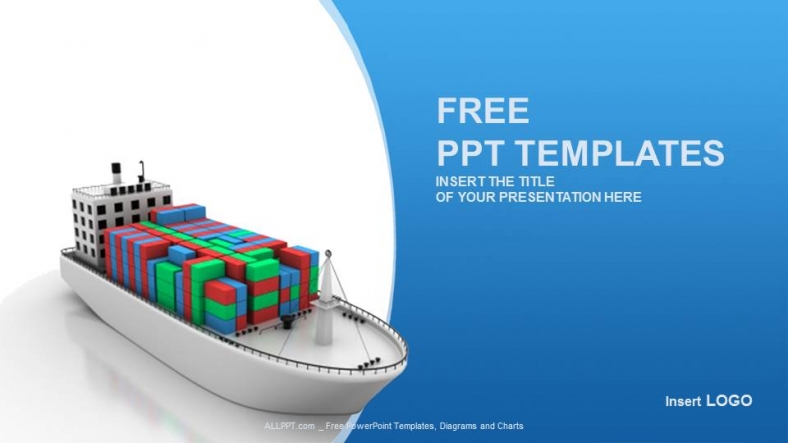 Cargo Ship Powerpoint Templates Free