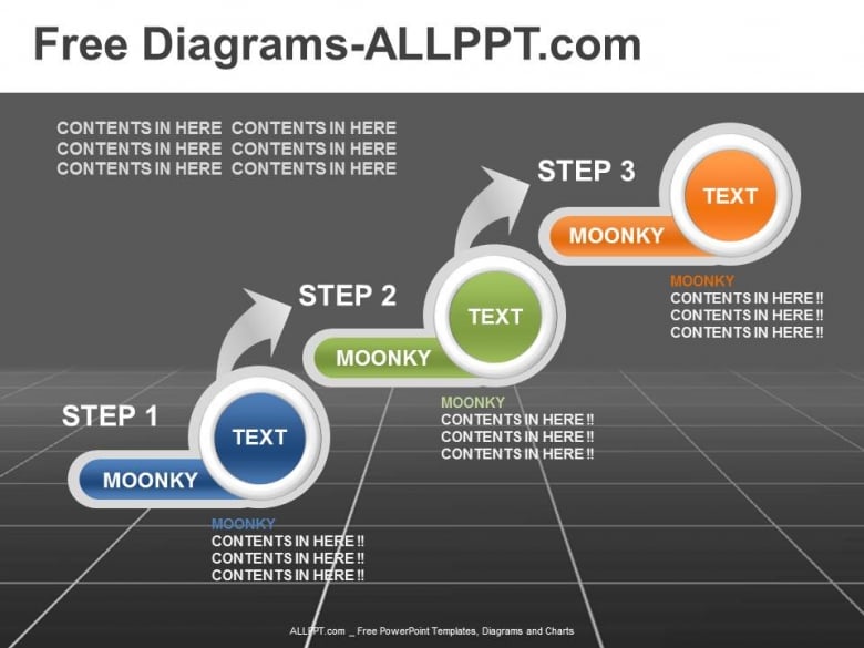  3  Step  Diagram PowerPoint  Template  Daily Udates Download 