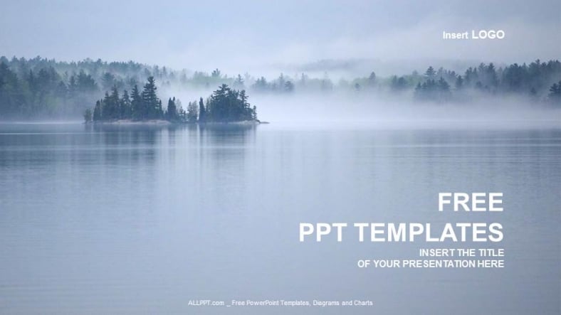 Beautiful Lake View-Nature PPT Templates
