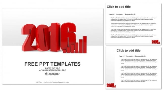 3D Chart for 2016 PowerPoint Templates (4)