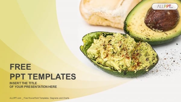 Halved avocados PowerPoint Templates (1)