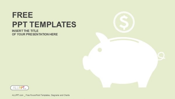 Piggy money box PowerPoint Templates (1)