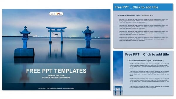 The famous torii gate PowerPoint Templates (4)