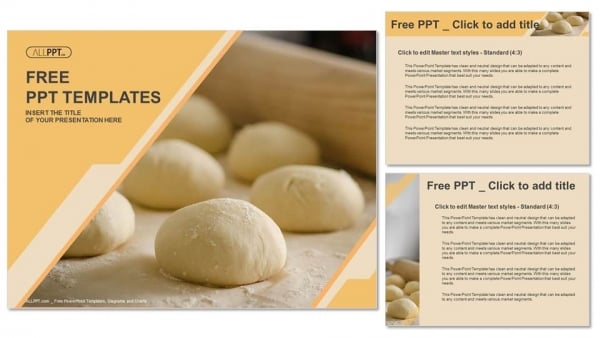 Dough balls for pizza-Food PowerPoint Templates (4)