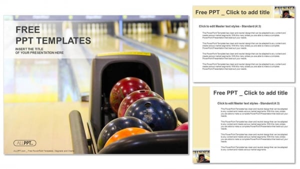 Close up of bowling balls PowerPoint Templates (4)