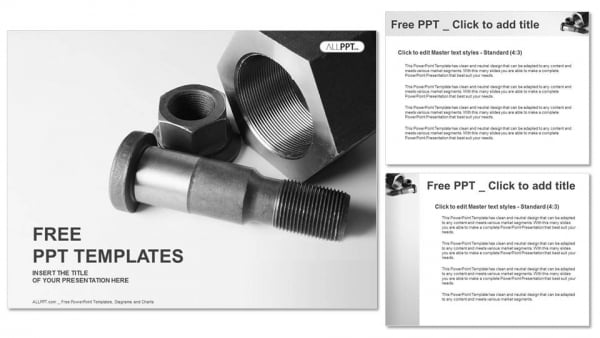 Screw and nuts PowerPoint Templates (4)