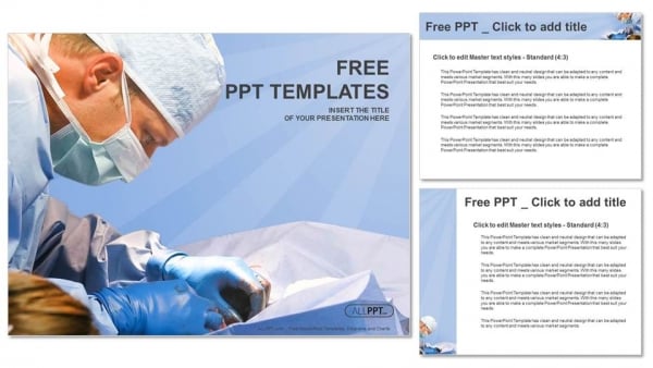 veterinarian surgery in operation room PowerPoint Templates (4)