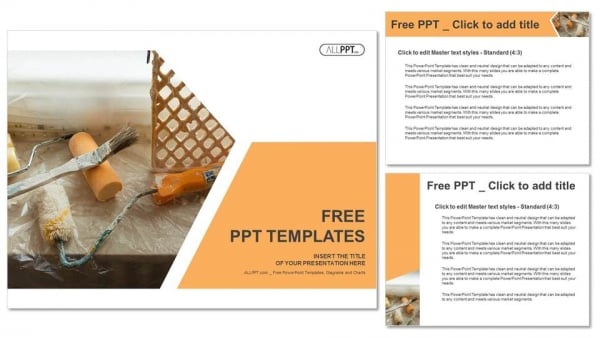 Tools and accessories for home renovation PowerPoint Templates (4)