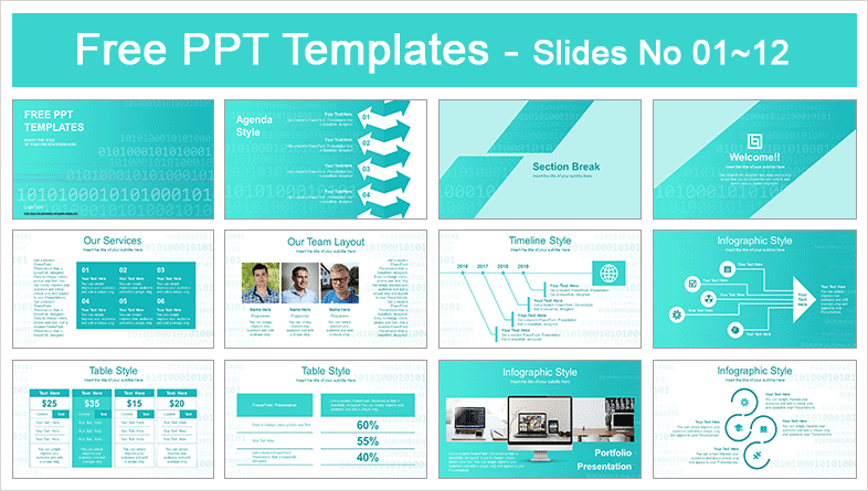 Binary Code PowerPoint Template-Preview-01