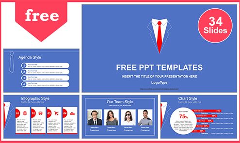 Businessman's-Red-Tie-PowerPoint-Template-LIST