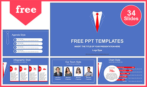 Businessman's-Red-Tie-PowerPoint-Template-LIST