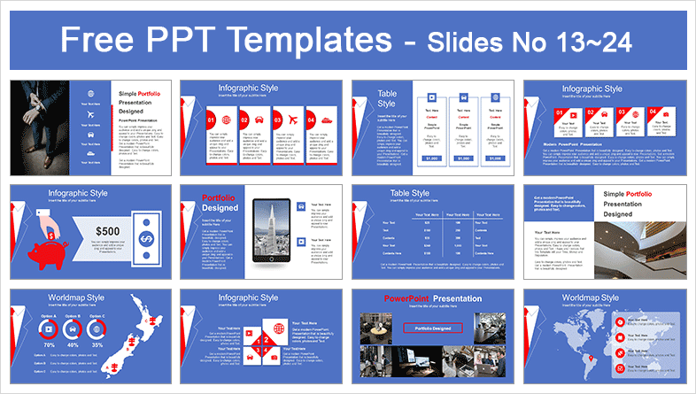 Businessman's Red Tie PowerPoint Template-Preview-02