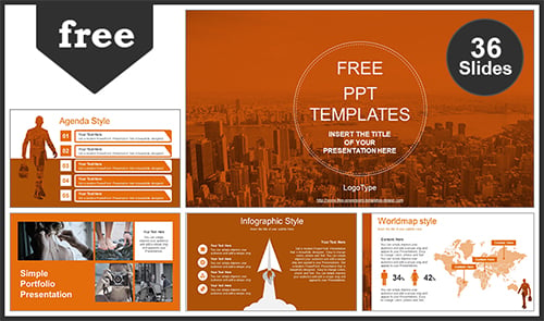 Presentation template slide Best Free