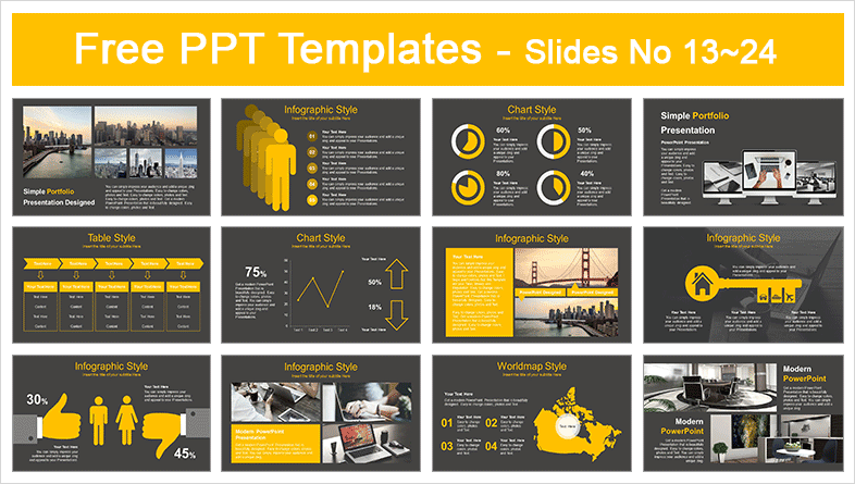 Computer Golden Key PowerPoint Template-Preview-02