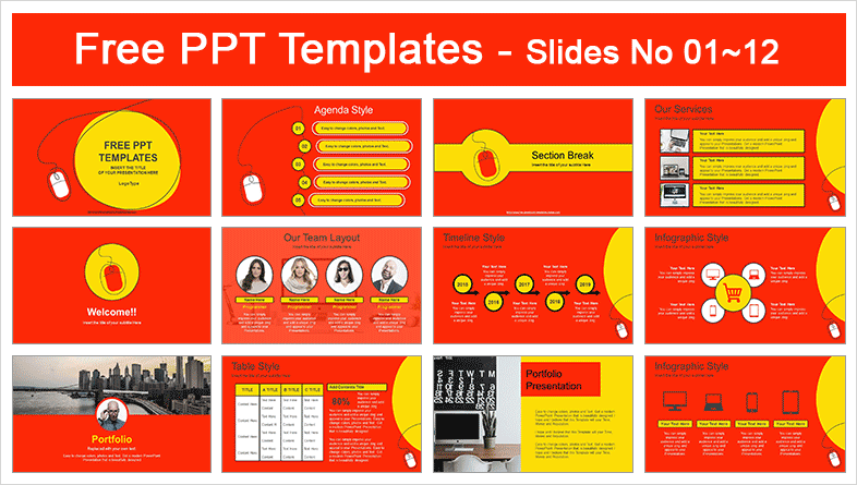 Computer Mouse Concept PowerPoint Template-Preview-01