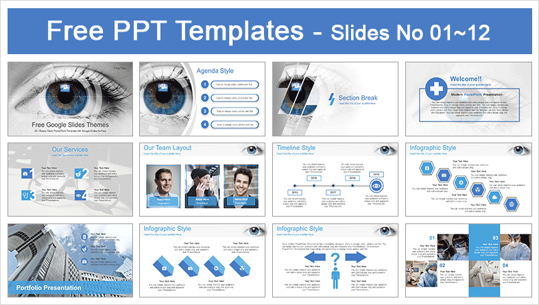 Eye Scanning Ophthalmology PowerPoint Template-Preview-01