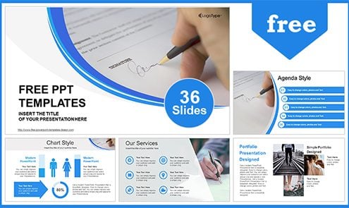 Signing-Document- PowerPoint-Template-list
