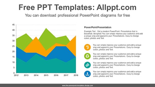 Area graph chart PowerPoint Diagram Template-list image