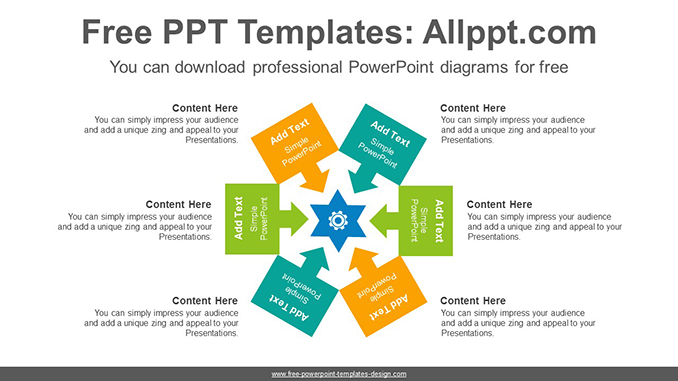 Arrow centralizing PowerPoint Diagram Template-post image