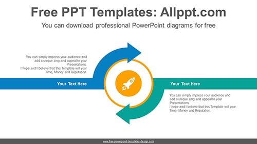 Center crossed arrow PowerPoint Diagram Template-list image