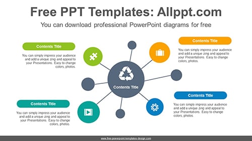 Circle Mindmap PowerPoint Diagram Template-list image