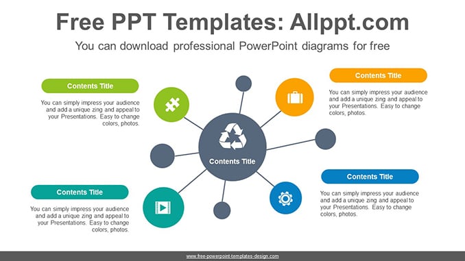 Circle Mindmap Powerpoint Diagram Template