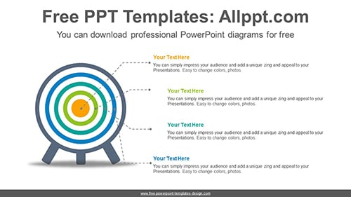 Color changeable target PowerPoint Diagram Template-list image