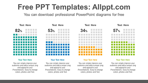 Equalizer cube charts PowerPoint Diagram Template-list image
