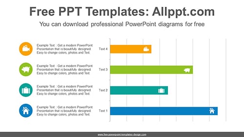 Horizontal bar chart PowerPoint Diagram Template-list image