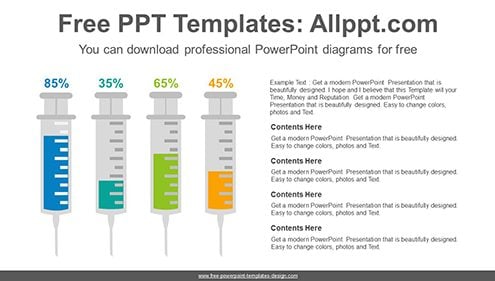 Medical syringe chart PowerPoint Diagram Template-list image