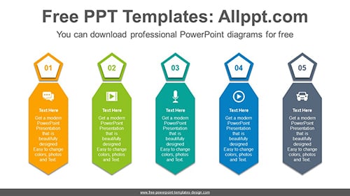 Men's ties PowerPoint Diagram Template-list image