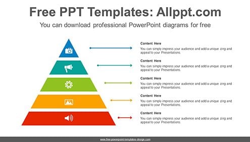 Smart art pyramid PowerPoint Diagram Template-list image