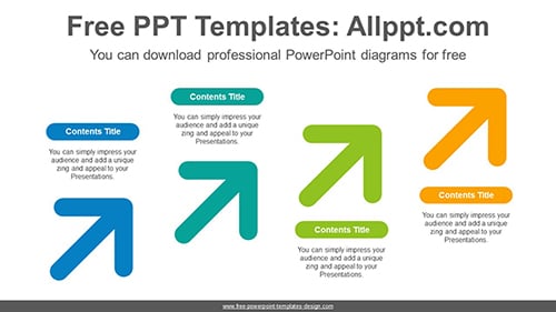 Step up arrow PowerPoint Diagram Template-list image