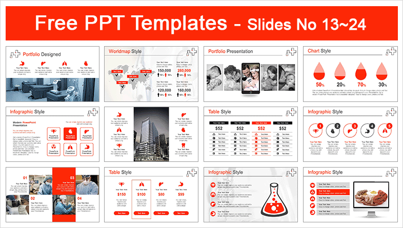 Stethoscope Hospital Symbol PowerPoint Template-Preview-02