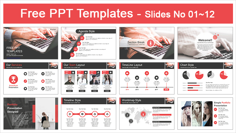 Typing-on-a-Laptop-PowerPoint-Template-Preview-01