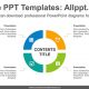 4-part circle ring PowerPoint Diagram Template-list image
