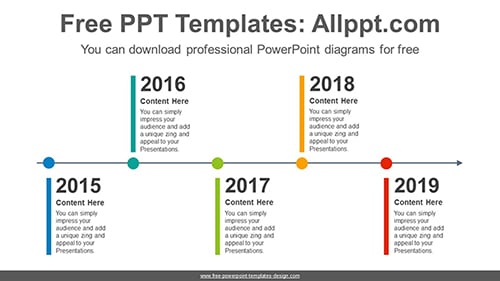 Alternating color bars PowerPoint Diagram Template-list image