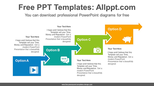 Arrow banner PowerPoint Diagram Template-list image