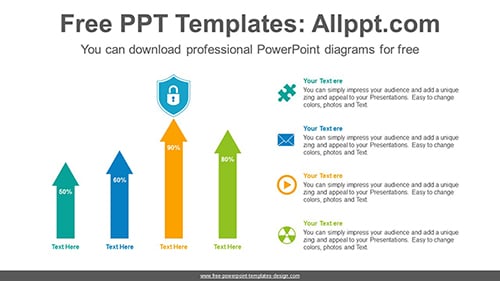 Arrow vertical bar chart PowerPoint Diagram Template-list image