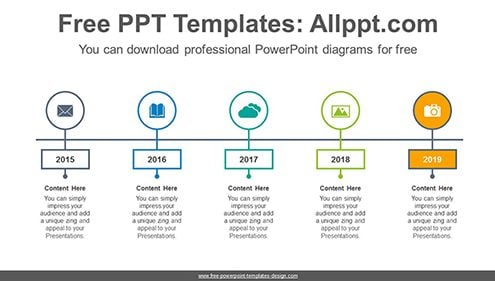 Border highlighted signpost PowerPoint Diagram Template-list image