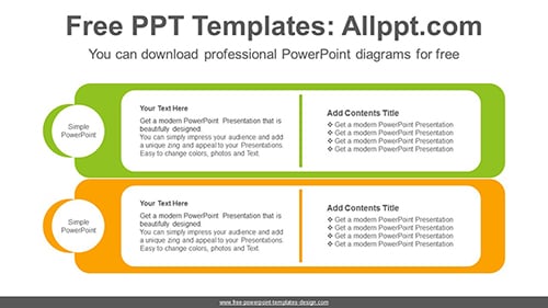 Card type banner PowerPoint Diagram Template-list image