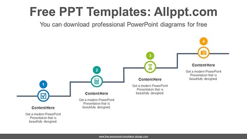 Cascade circle PowerPoint Diagram Template-list image