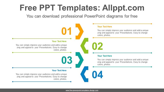 Central chevron point PowerPoint Diagram Template-post image