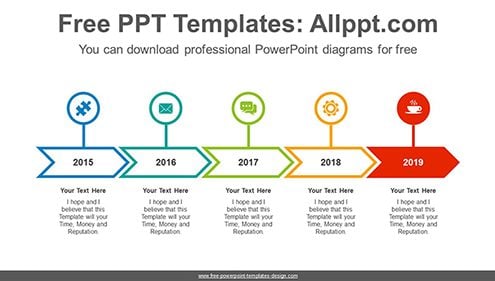 Chevron highlighted signpost PowerPoint Diagram Template-list image