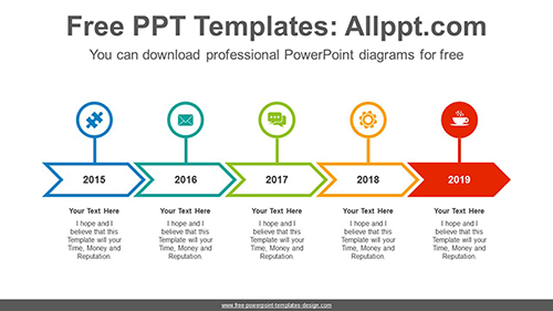 Chevron highlighted signpost PowerPoint Diagram Template-list image