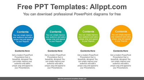 Circle text box PowerPoint Diagram Template-list image