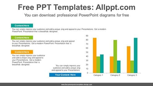 Clustered Bar Graph PowerPoint Diagram Template-list image