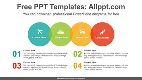 Colorful circle list PowerPoint Diagram Template-list image