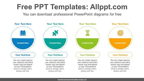 Colorful semi circle list PowerPoint Diagram Template-list image