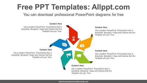 Concentrated arrow PowerPoint Diagram Template-list image